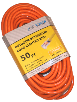 12 Gauge 50 Ft. SJTW Orange Cord